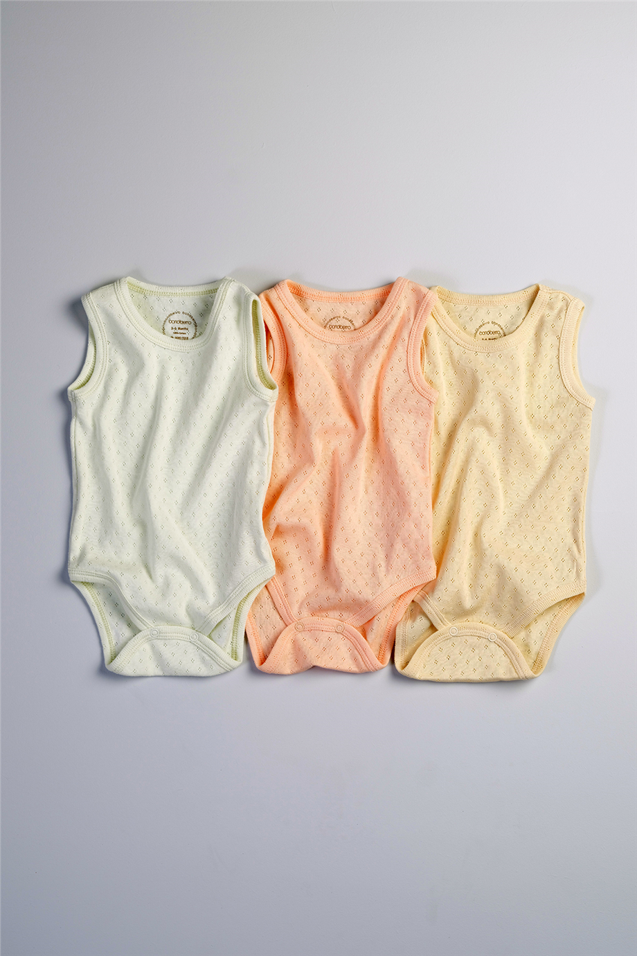 Bondberro Unisex 3'lü Set Bebek Zarf Yaka Zıbın & Body