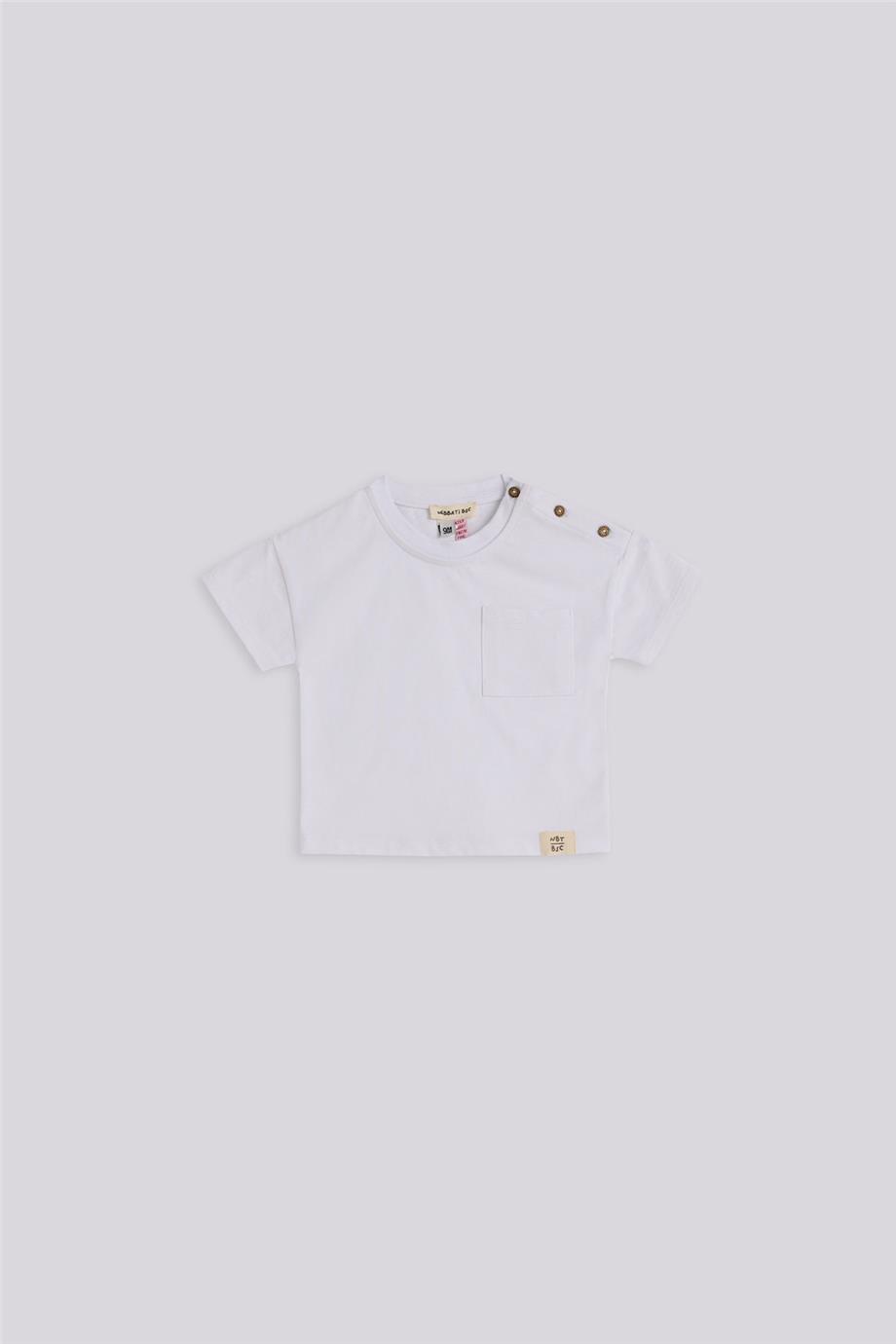 GB Baby Basic Erkek Bebek Beyaz Tişört