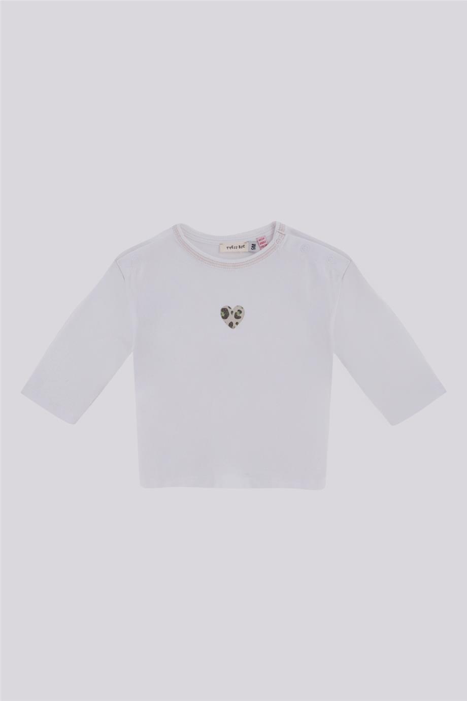 GB Baby Basic Kız Bebek Beyaz Tişört