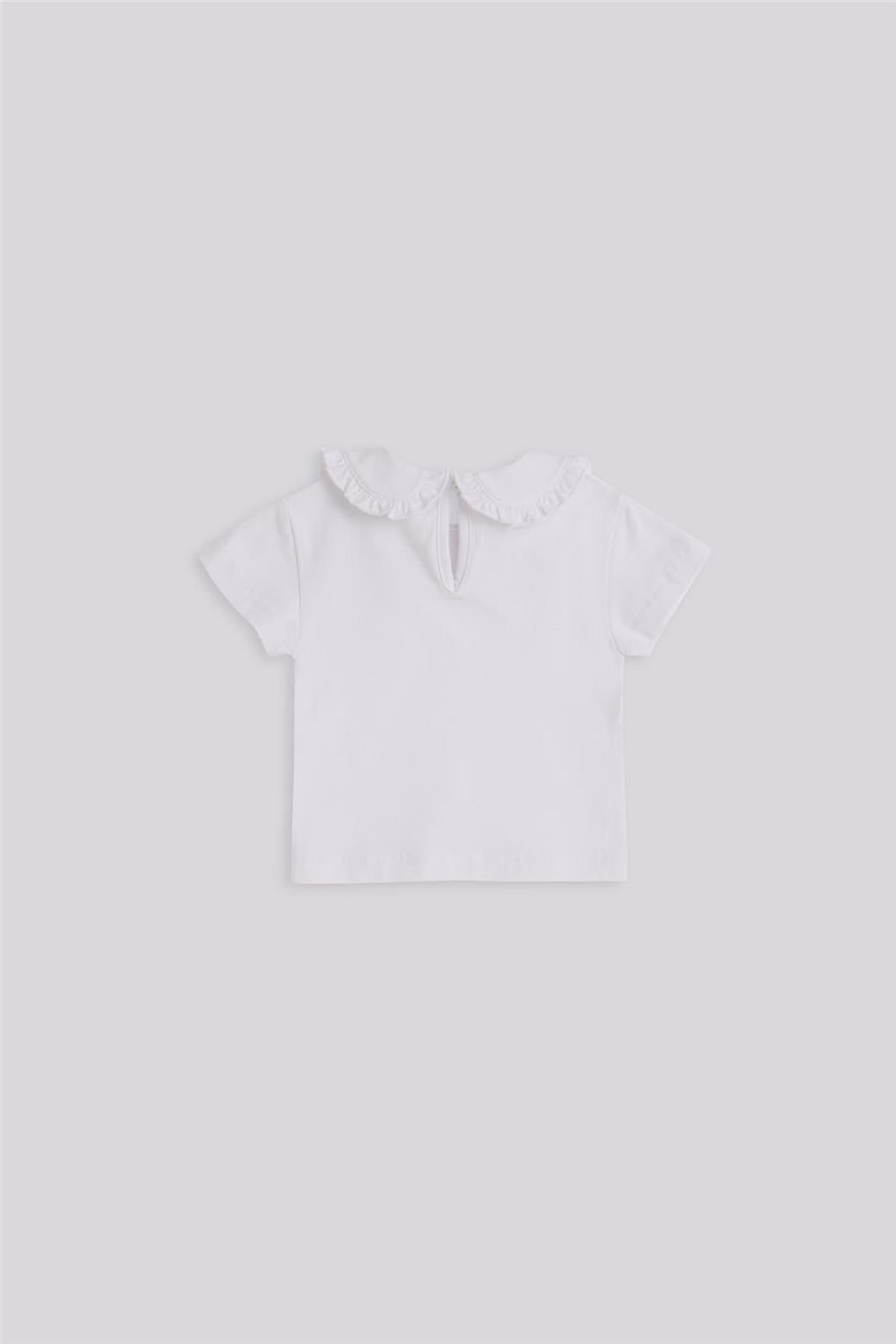 Gb Baby Basic Kız Bebek Beyaz Tişört görsel 2