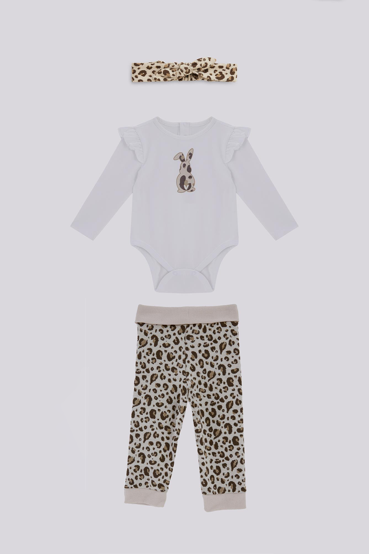 GB Baby Basic Kız Bebek Desenli Eşofman Takım