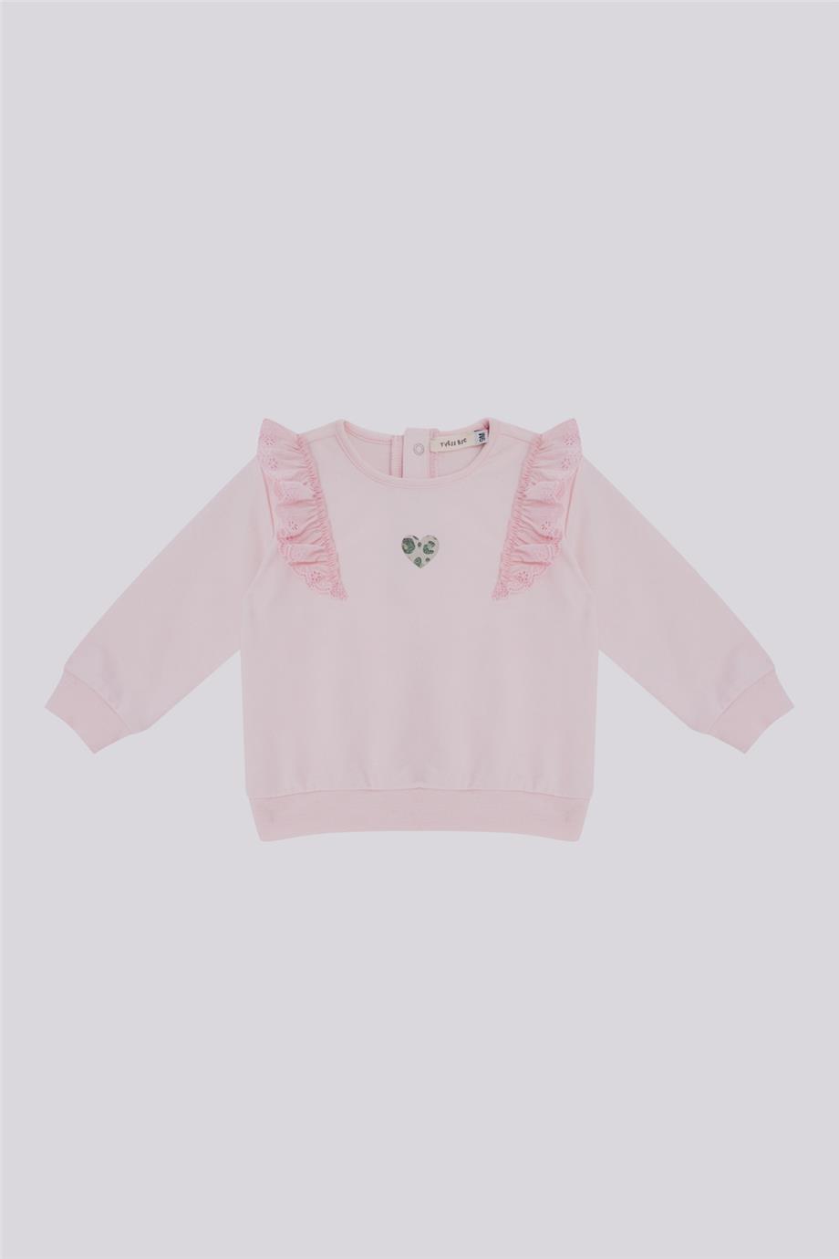 GB Baby Basic Kız Bebek Pembe Eşofman Takım görsel 2