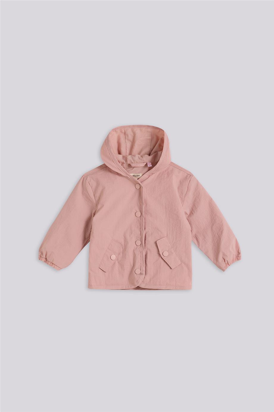GB Baby Basic Kız Bebek Pembe Yağmurluk
