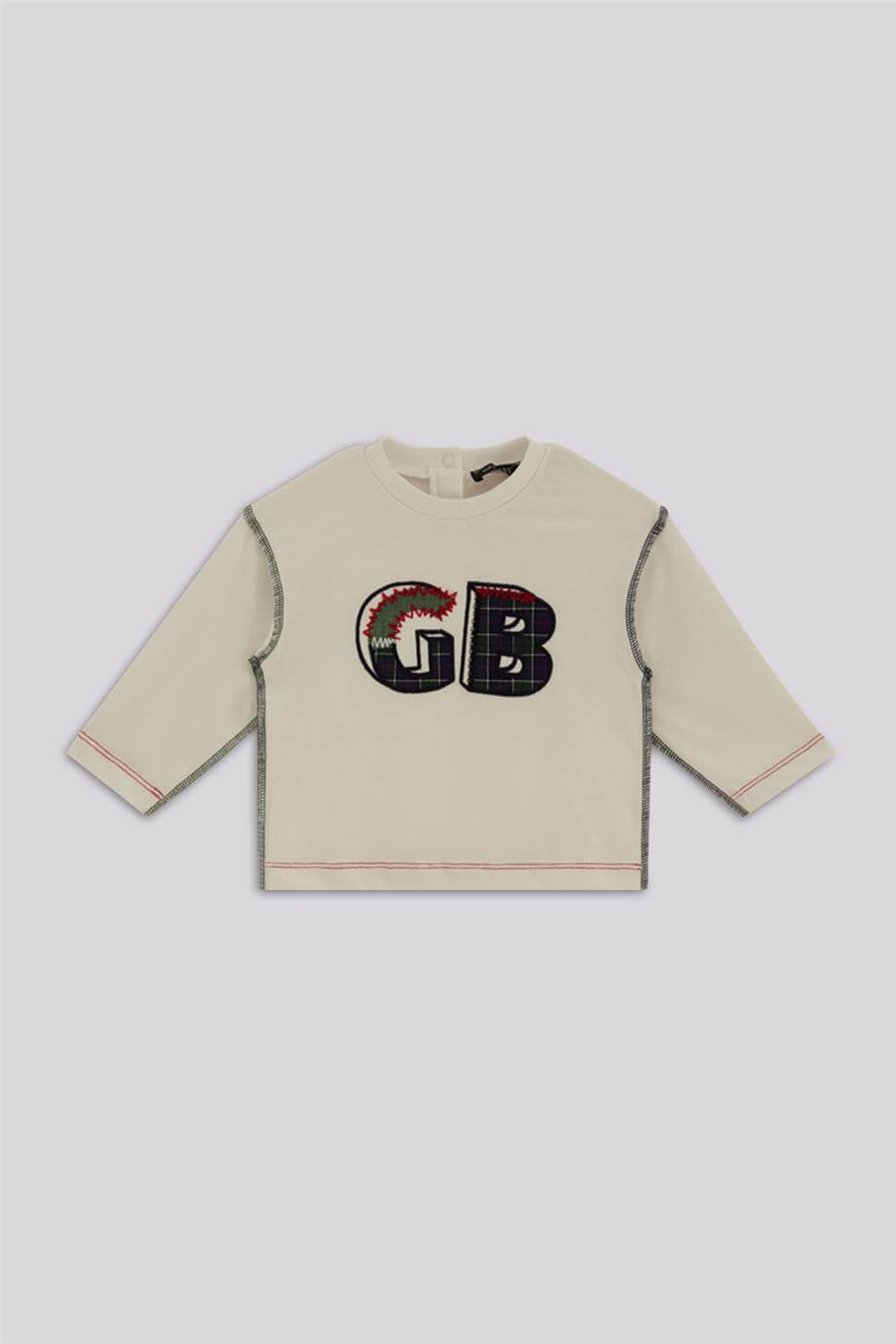 GB Baby Erkek Bebek Beyaz Eşofman Üstü
