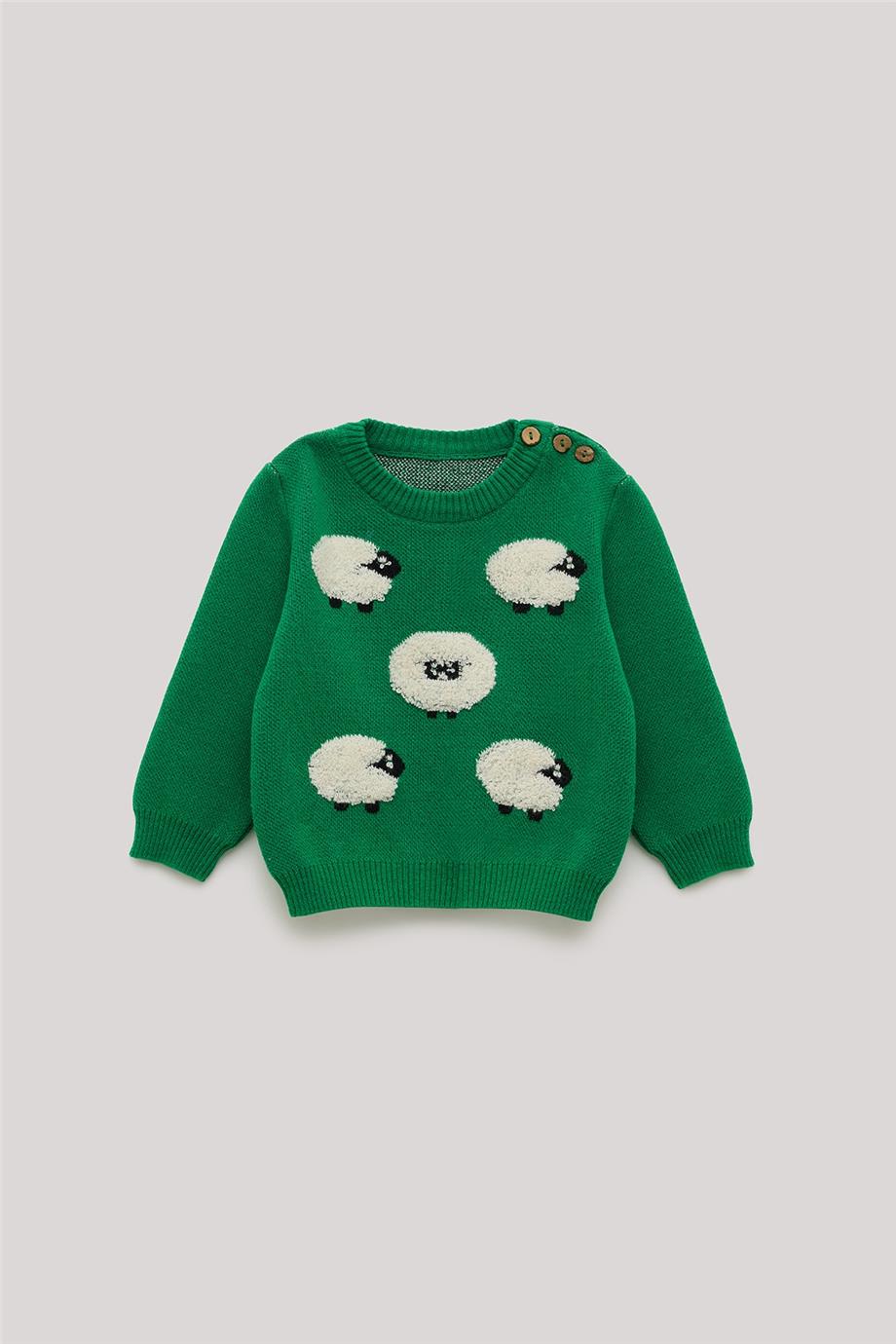 GB Baby Erkek Bebek Yeşil Kazak