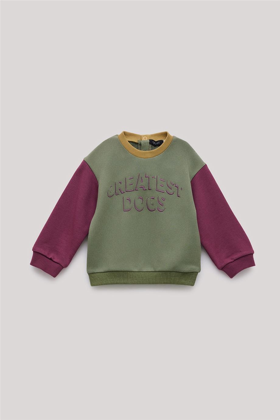 GB Baby Erkek Bebek Yeşil Sweatshirt