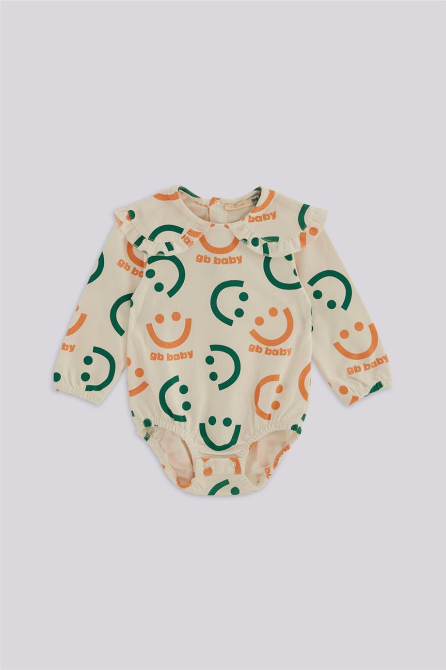 GB Baby Kız Bebek Desenli Body