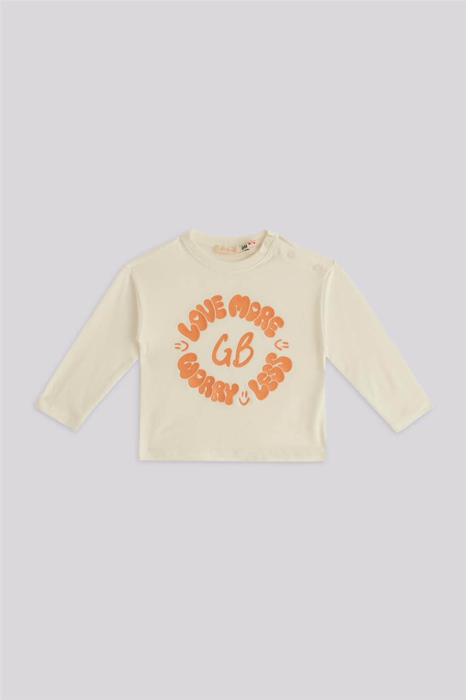 GB Baby Kız Bebek Ekru Tişört