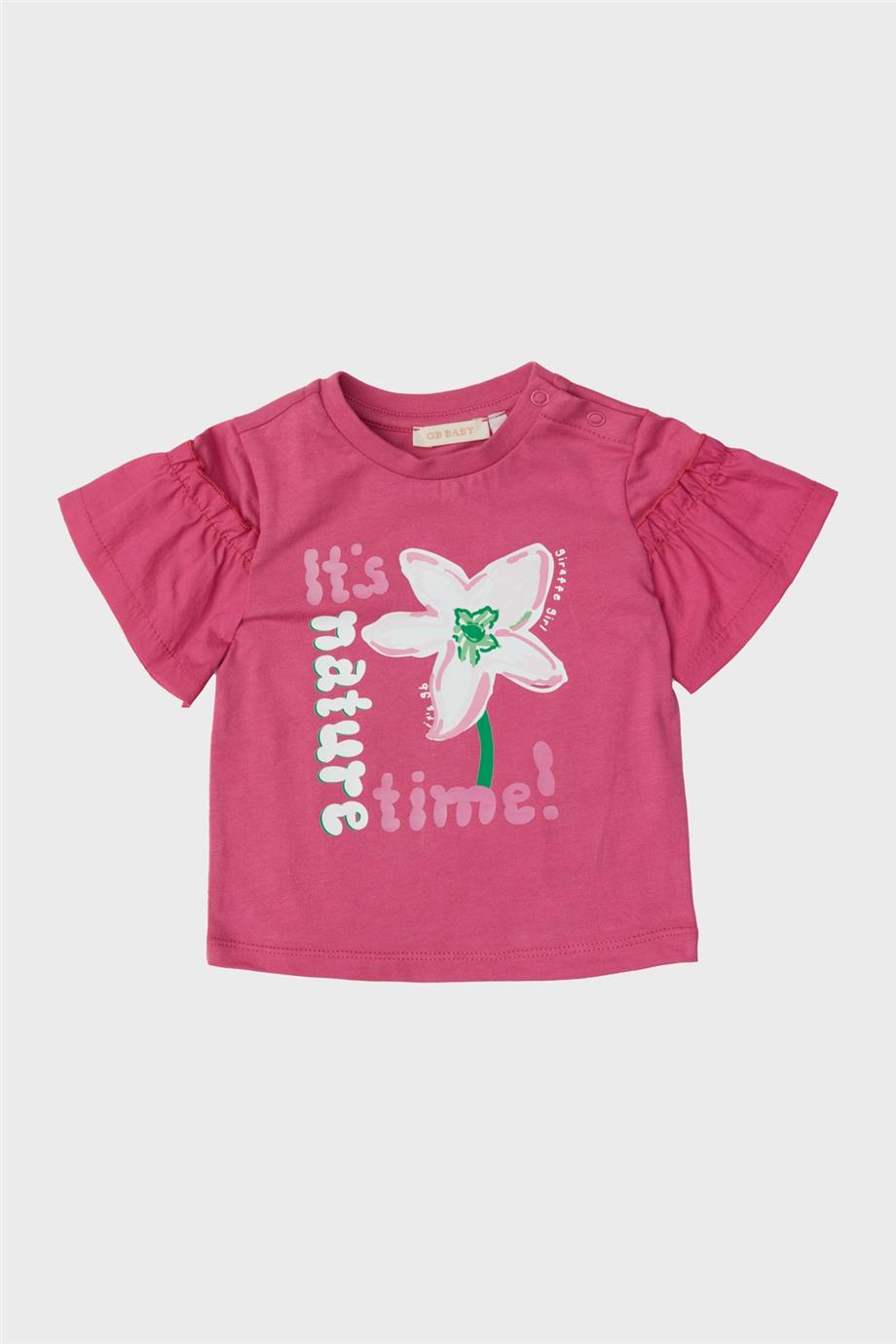 GB Baby Kız Bebek Pembe Tişört