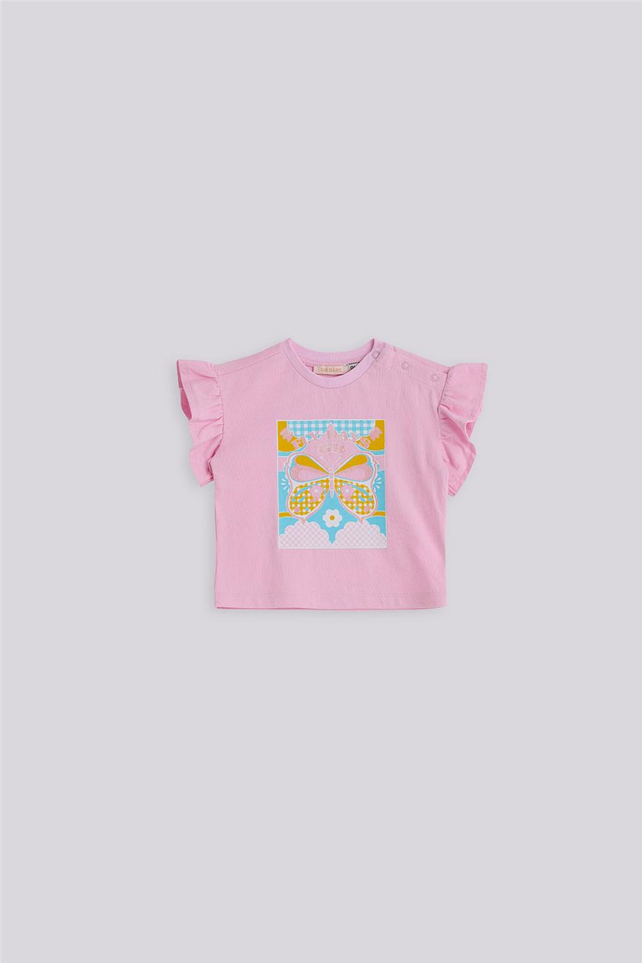 GB Baby Kız Bebek Pembe Tişört