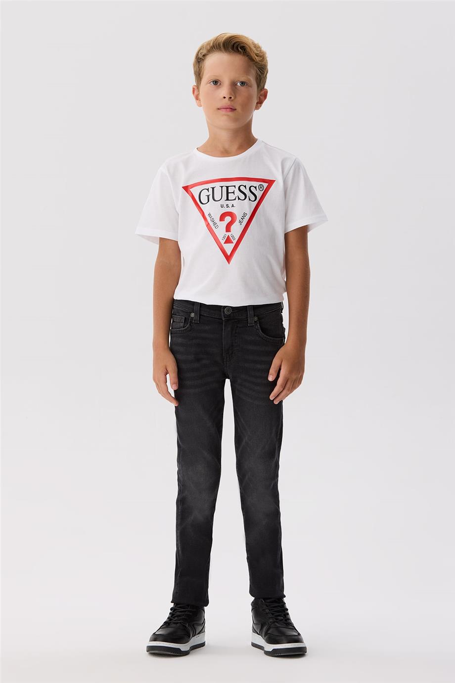 Guess Erkek Çocuk Siyah Pantolon