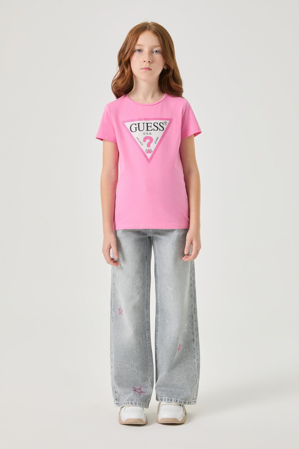 Guess Kız Çocuk Baskılı Tişört