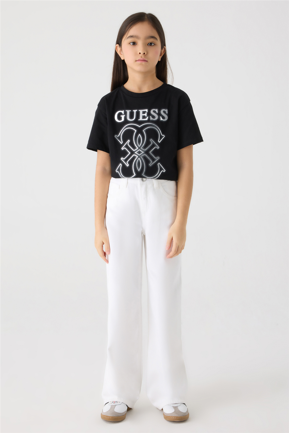 Guess Kız Çocuk Beyaz Pantolon