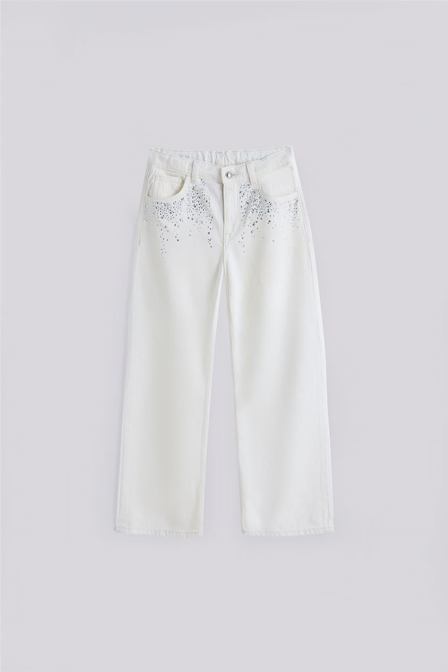 Guess Kız Çocuk Beyaz Pantolon görsel 5