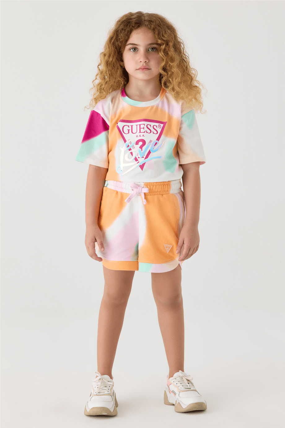 Guess Kız Çocuk Desenli Şort