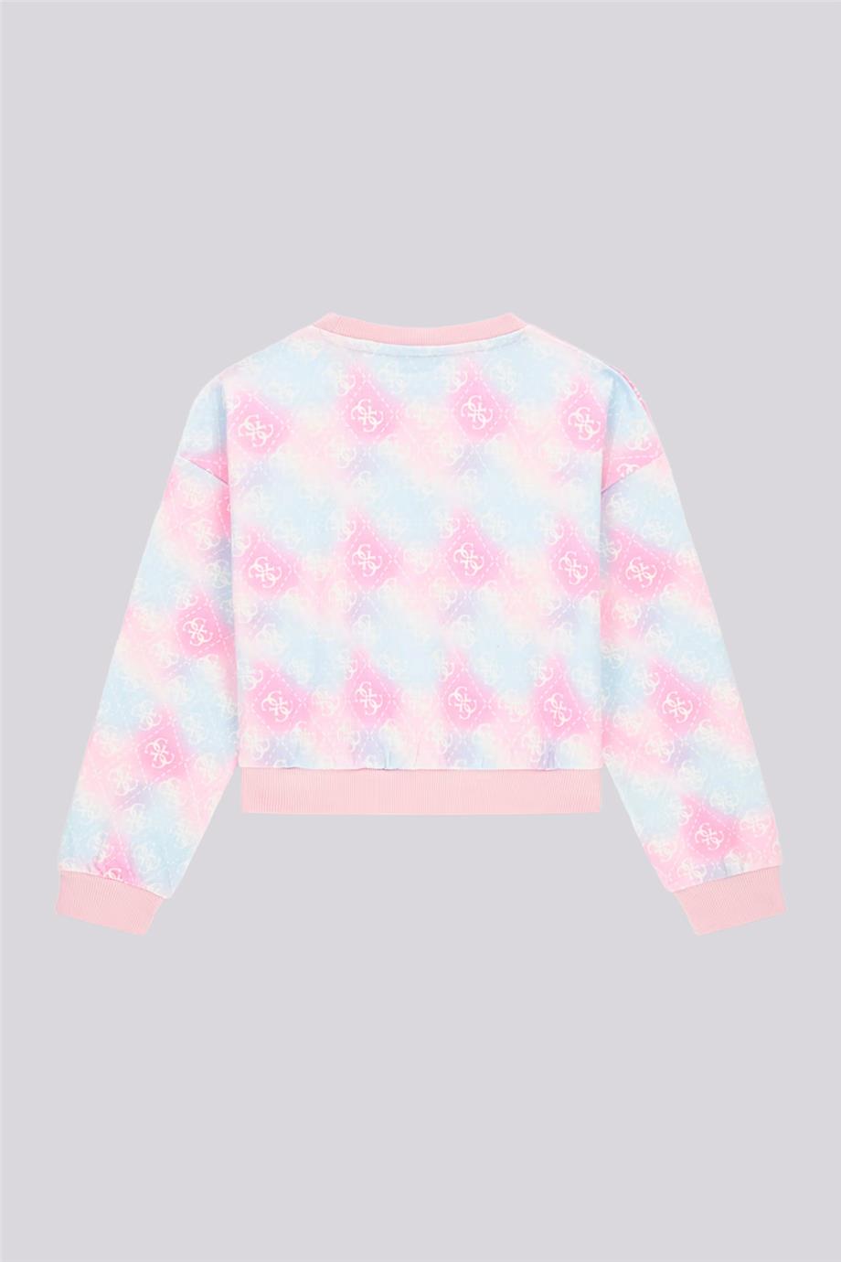 Guess Kız Çocuk Desenli Sweatshirt görsel 7