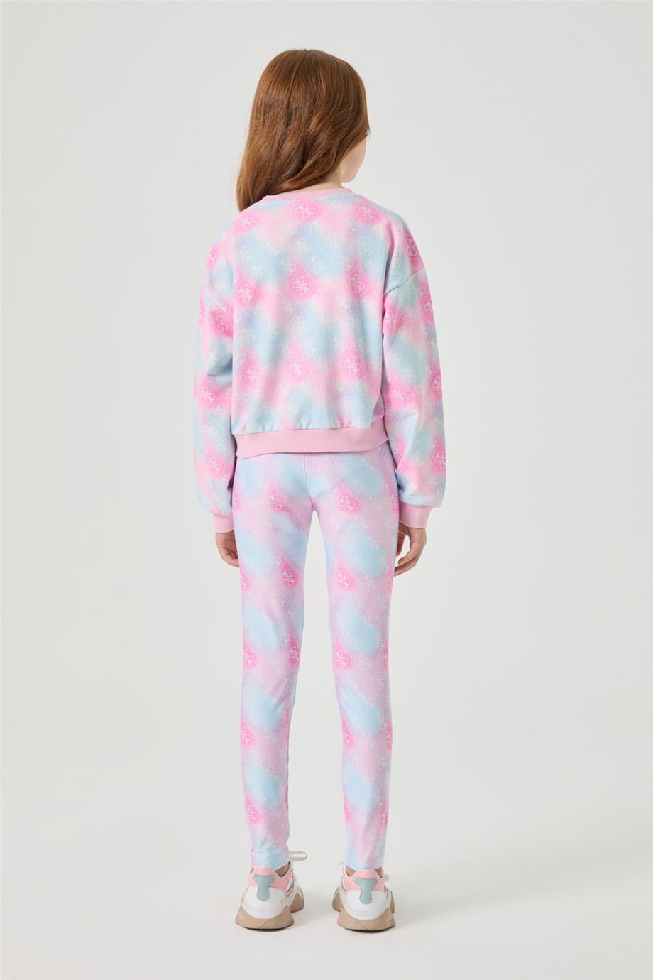 Guess Kız Çocuk Desenli Sweatshirt görsel 4