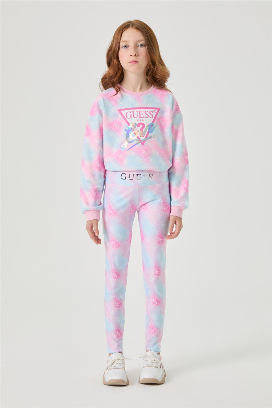 Guess Kız Çocuk Desenli Tayt