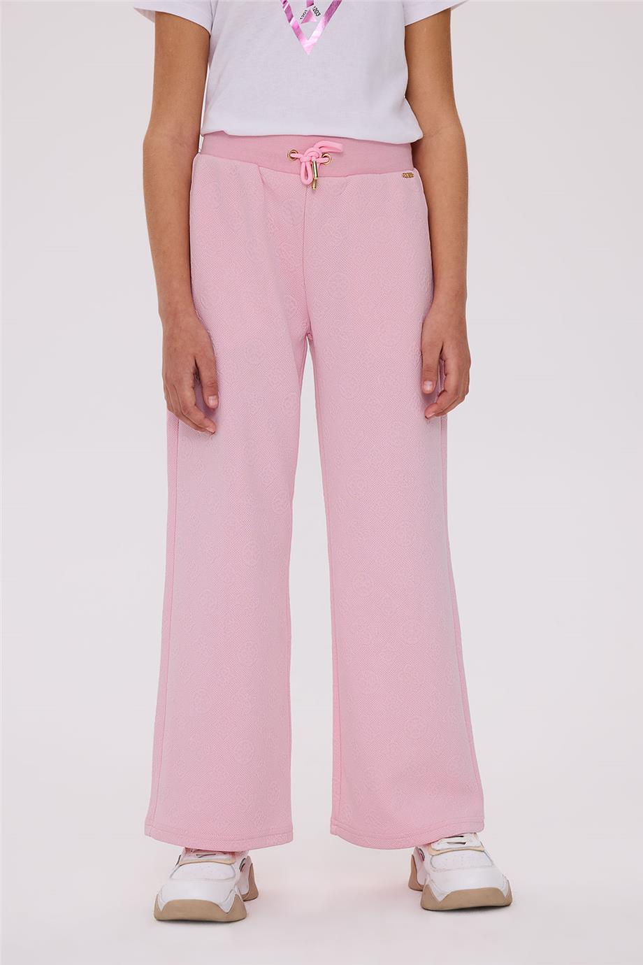 Guess Kız Çocuk Pembe Eşofman Altı görsel 2