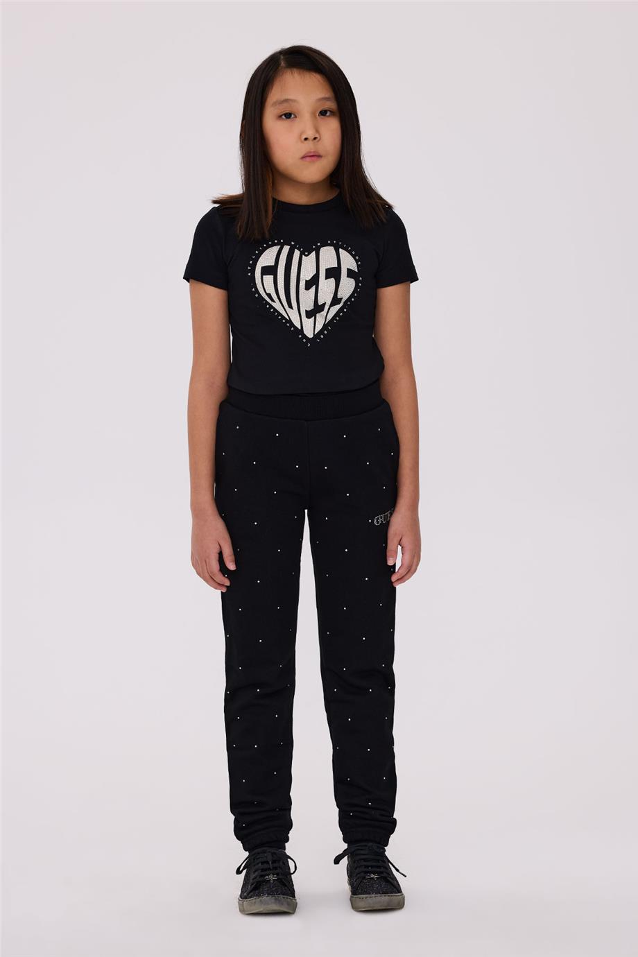 Guess Kız Çocuk Siyah Eşofman Altı