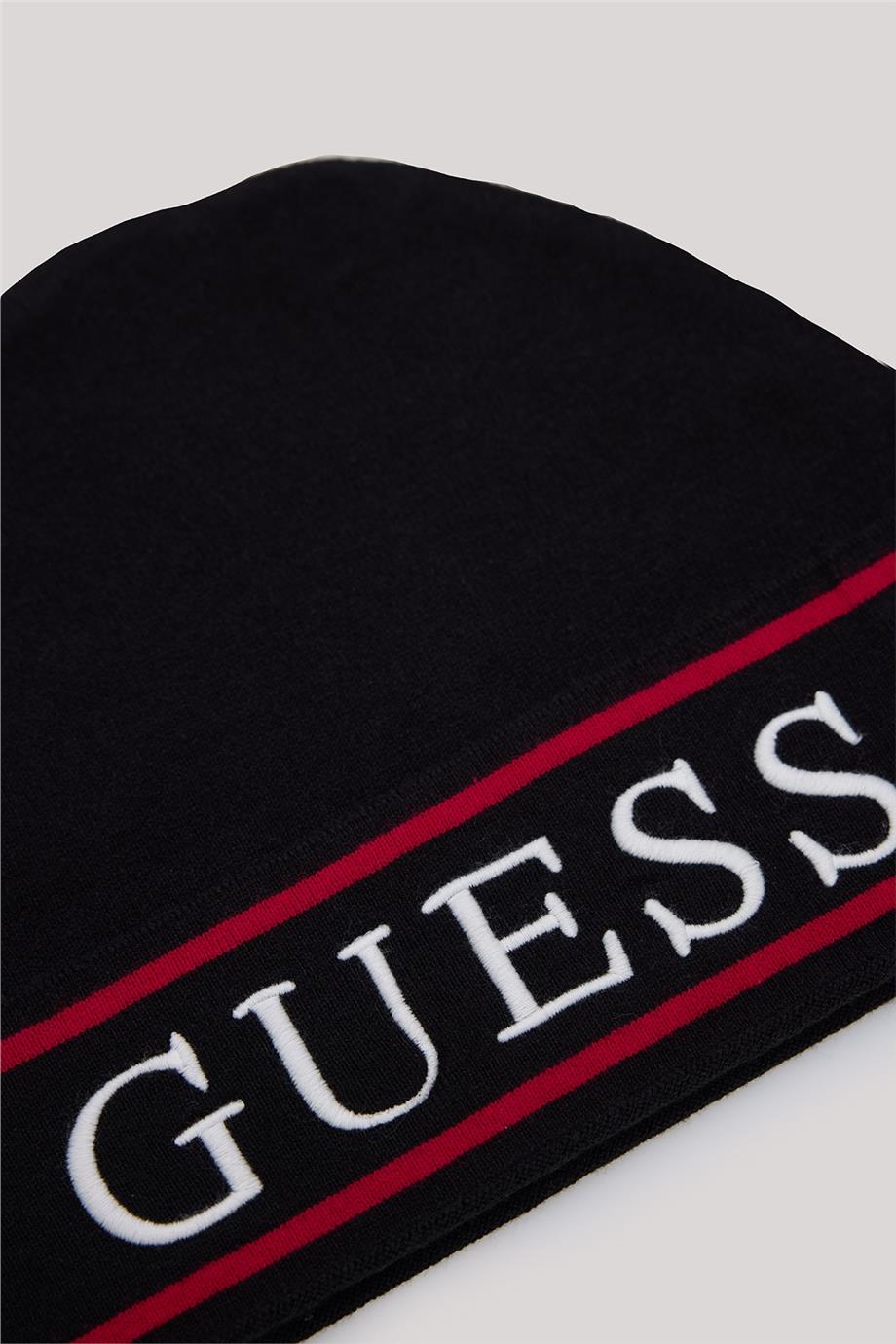 Guess Unisex Siyah Bere görsel 2