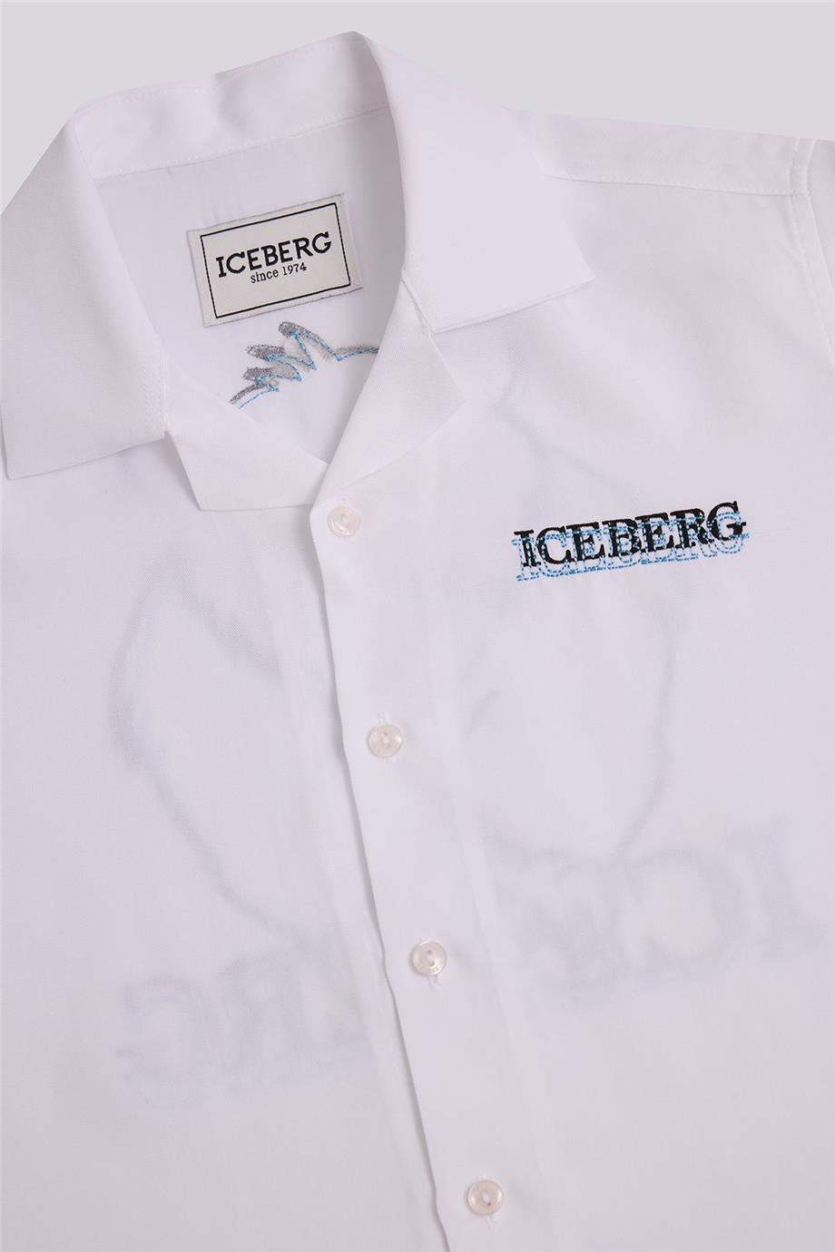 Iceberg Erkek Çocuk Beyaz Gömlek görsel 7