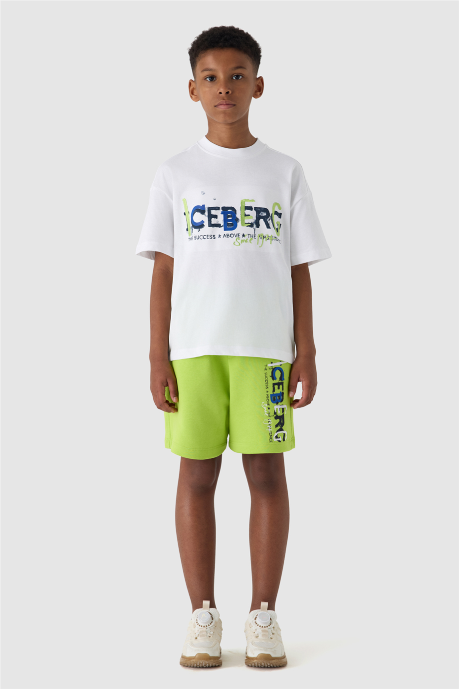 Iceberg Erkek Çocuk Beyaz Baskılı Tişört