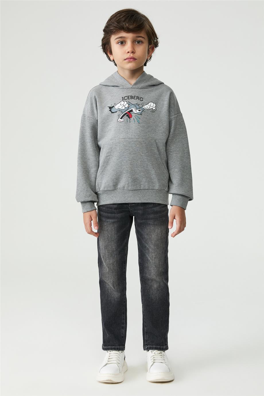 Iceberg Erkek Çocuk Gri Sweatshirt