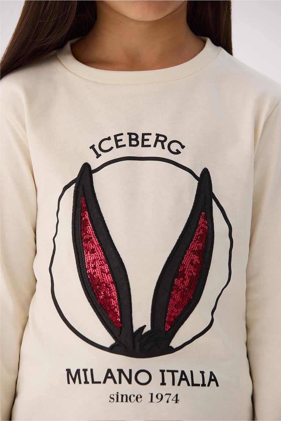 Iceberg Kız Çocuk Bej Tişört görsel 3