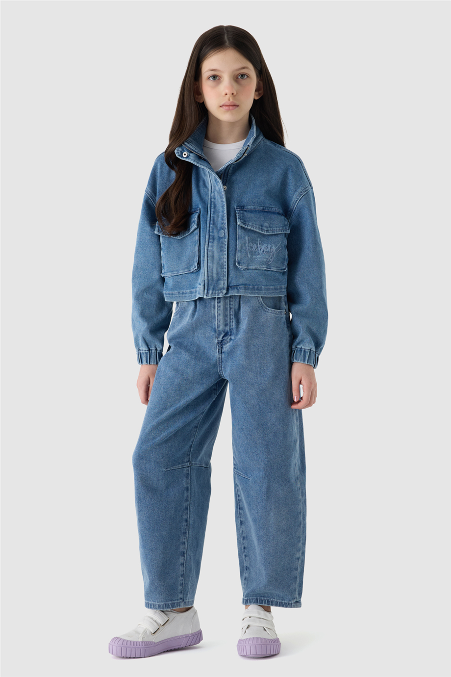 Iceberg Kız Çocuk Denim Cep Detaylı Ceket