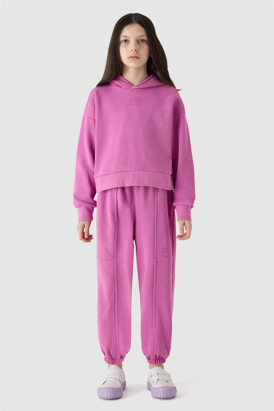 Iceberg Kız Çocuk Pembe Nakışlı Sweatshirt
