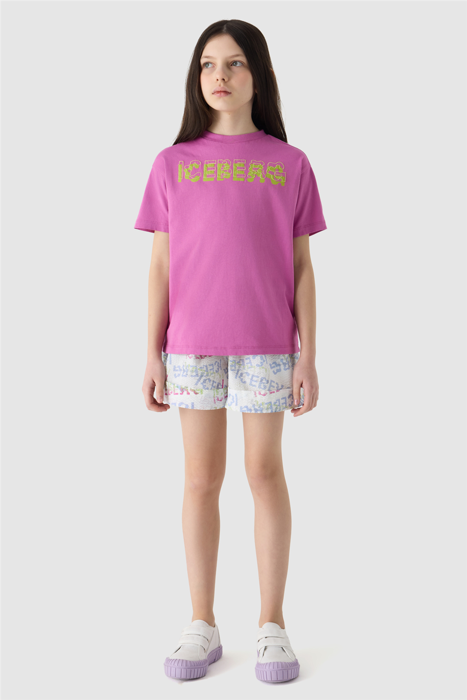 Iceberg Kız Çocuk Pembe Nakışlı Tişört