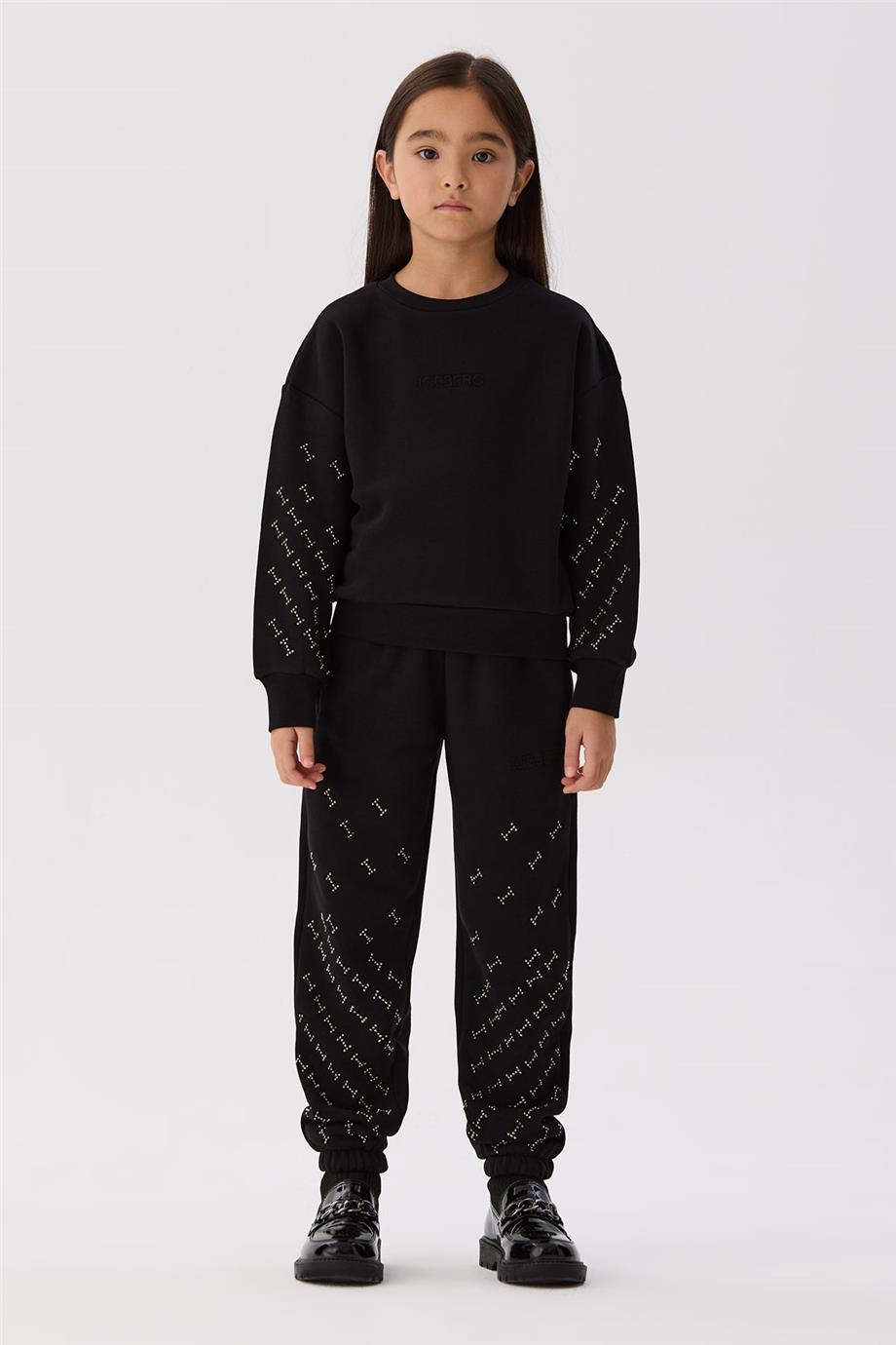 Iceberg Kız Çocuk Siyah Sweatshirt