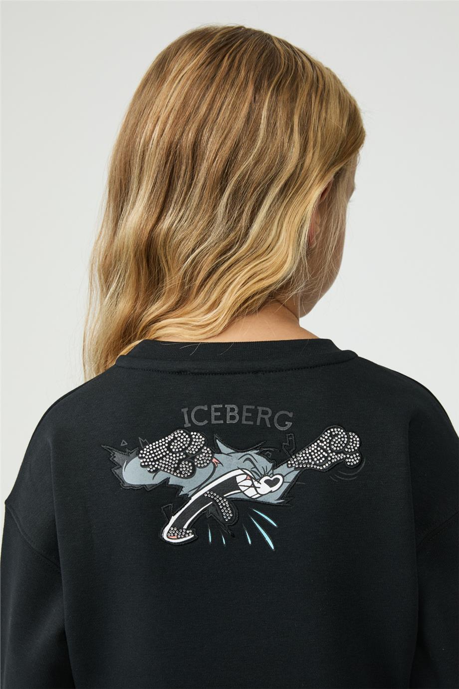 Iceberg Kız Çocuk Siyah Sweatshirt görsel 5