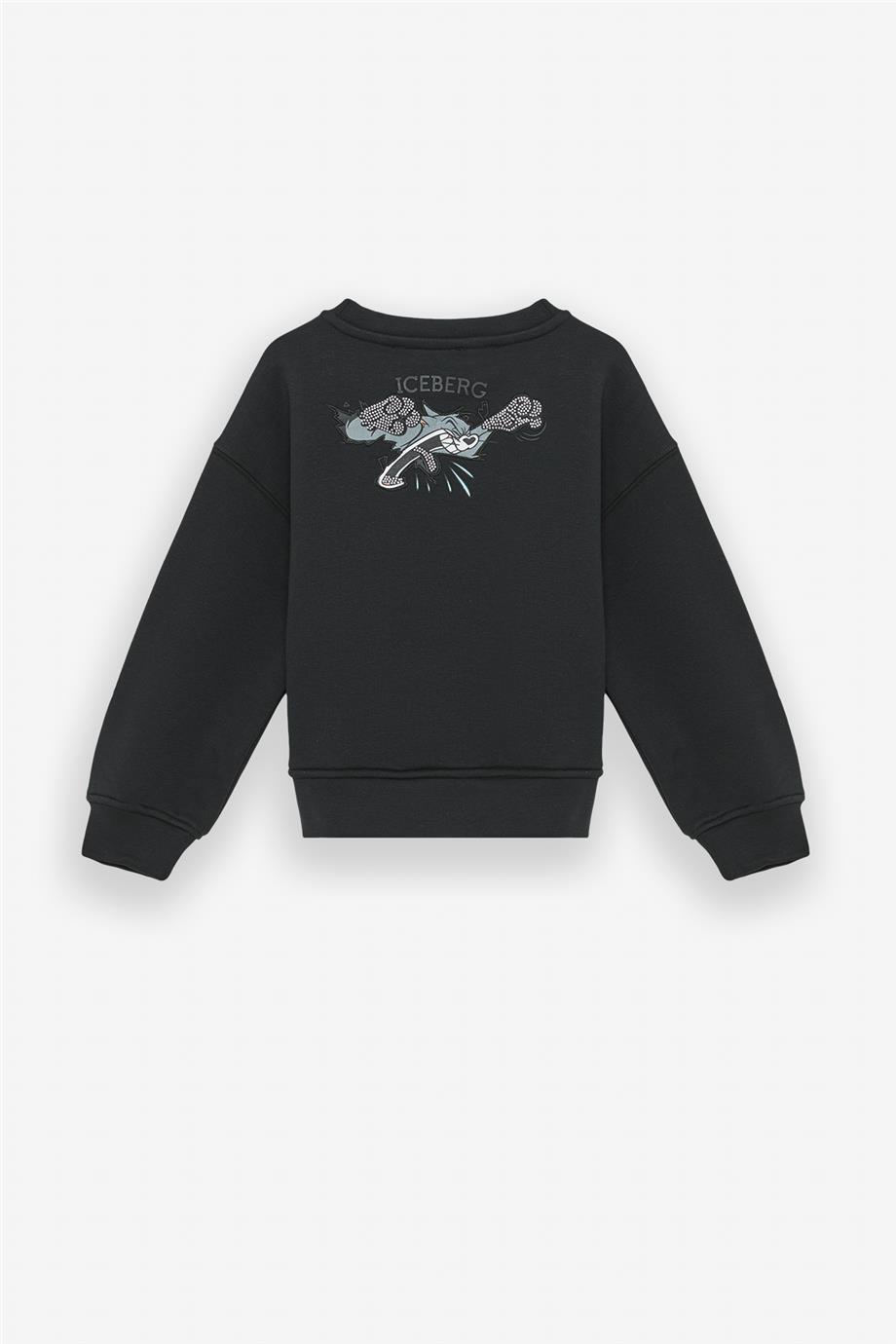 Iceberg Kız Çocuk Siyah Sweatshirt görsel 8