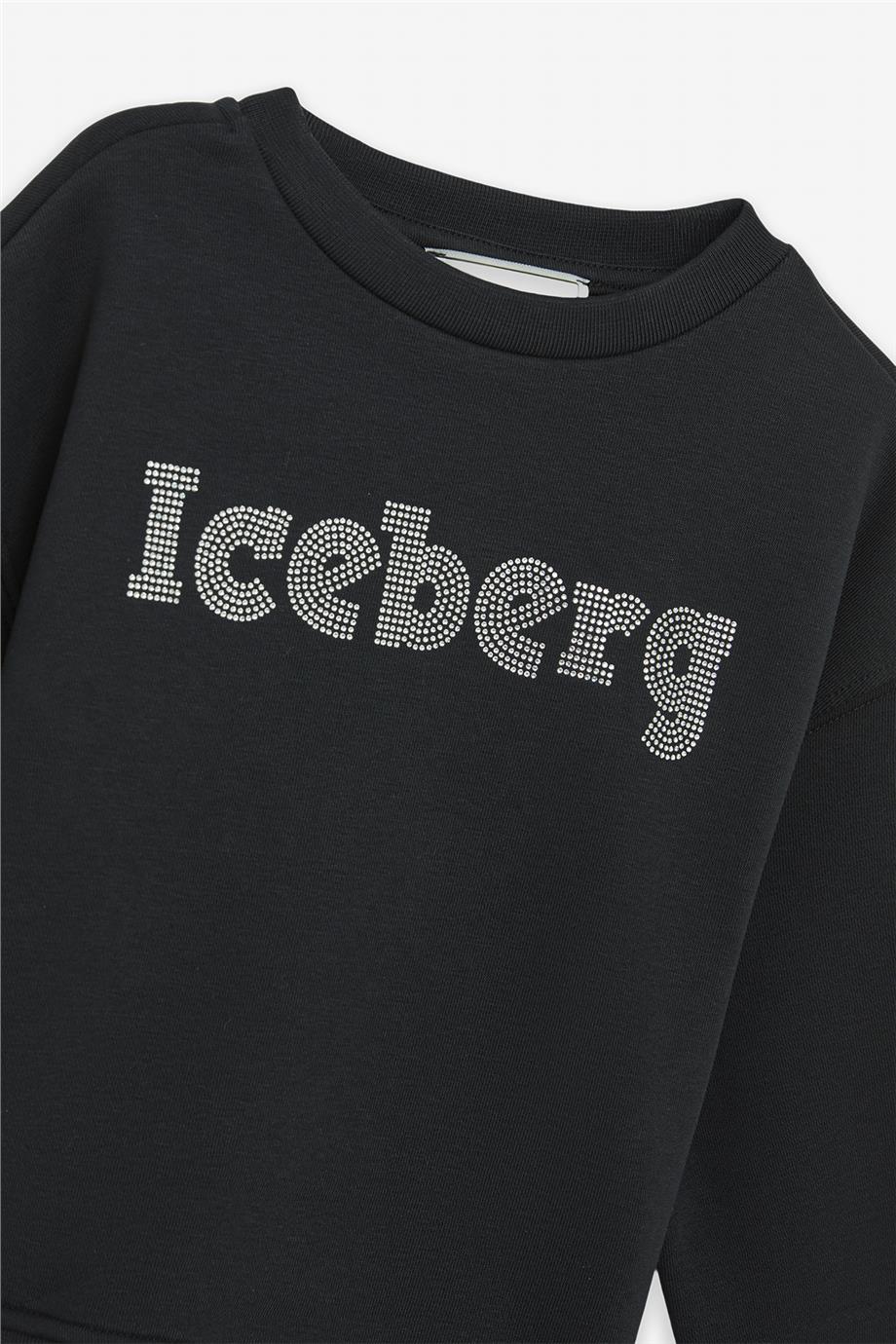 Iceberg Kız Çocuk Siyah Sweatshirt görsel 7