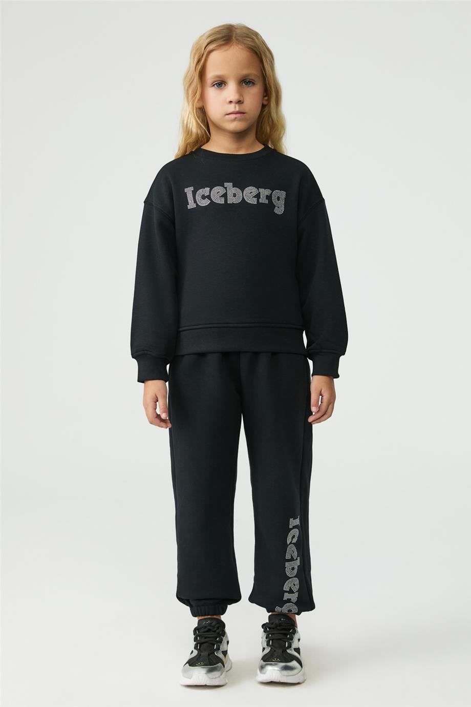 Iceberg Kız Çocuk Siyah Sweatshirt