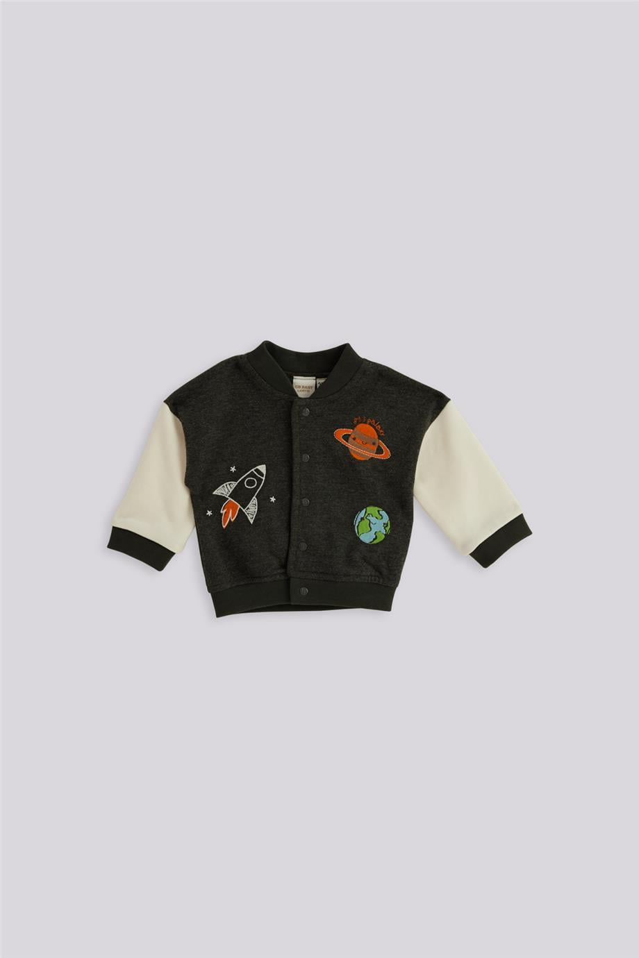 Layette Erkek Bebek Antrasit Eşofman Üstü