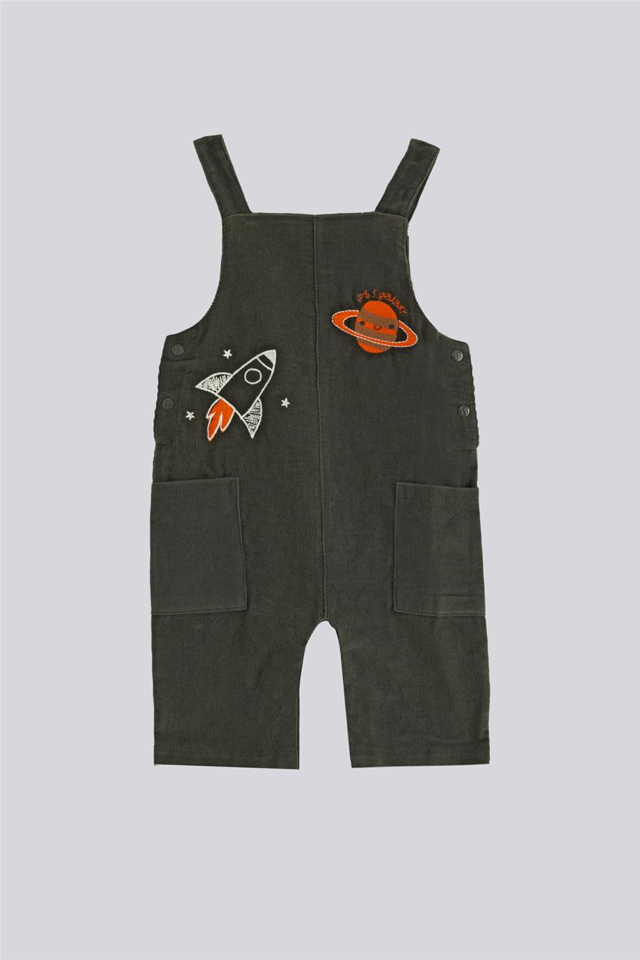 Layette Erkek Bebek Antrasit Salopet