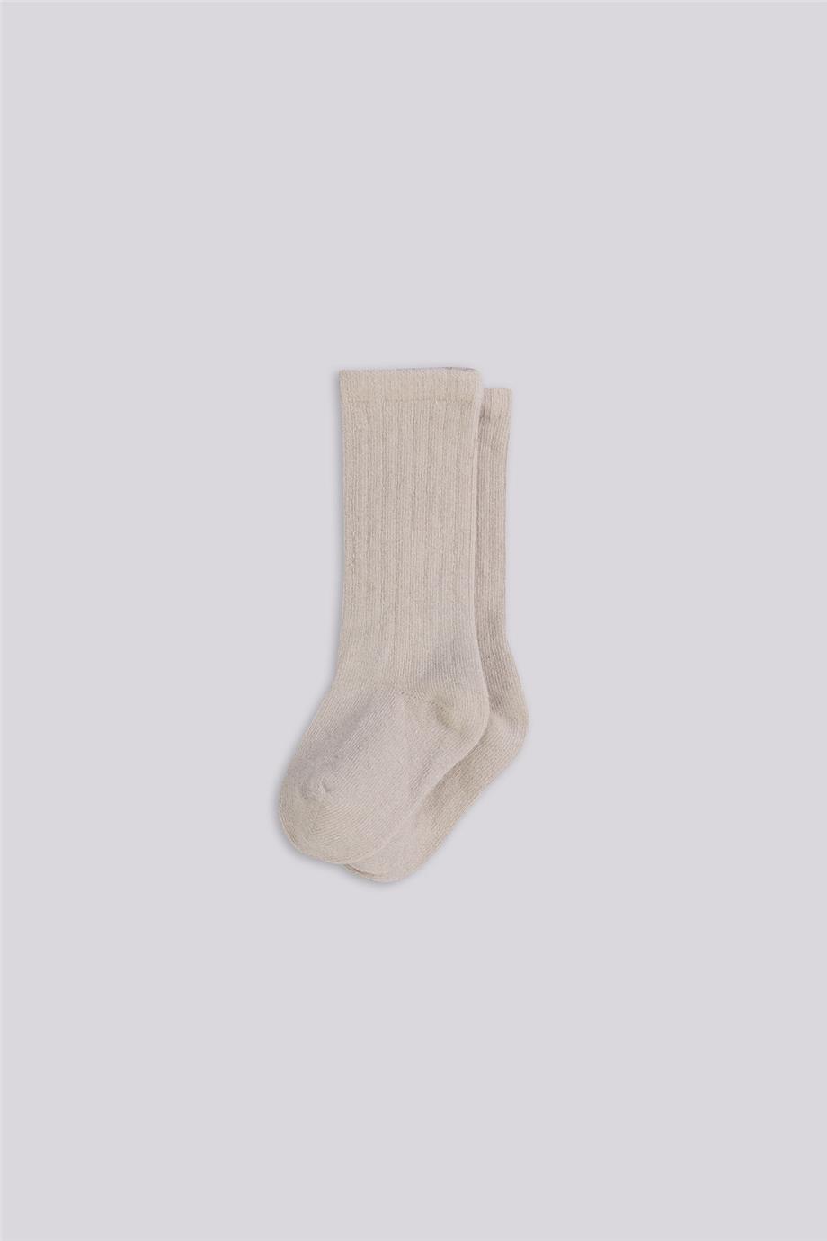 Layette Erkek Bebek Bej Çorap