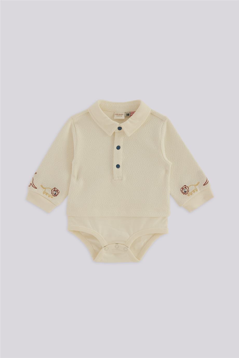 Layette Erkek Bebek Beyaz Gömlek