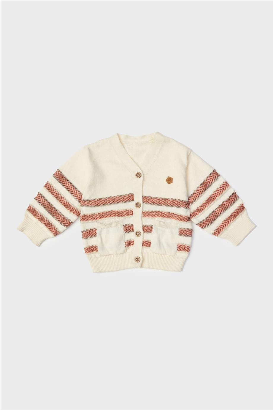 Layette Erkek Bebek Çizgili Hırka