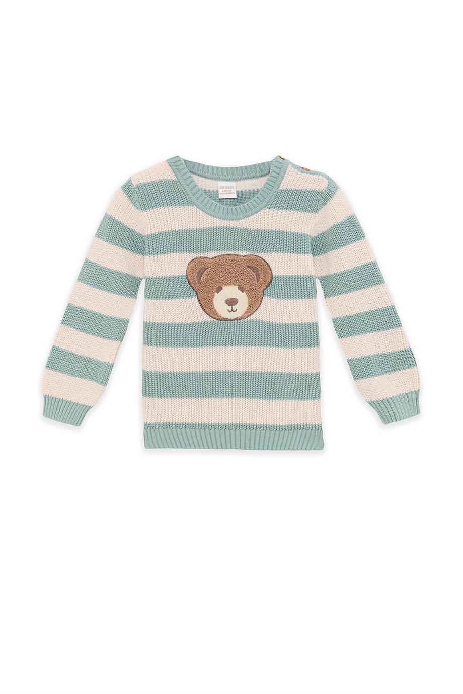 Layette Erkek Bebek Çizgili Kazak