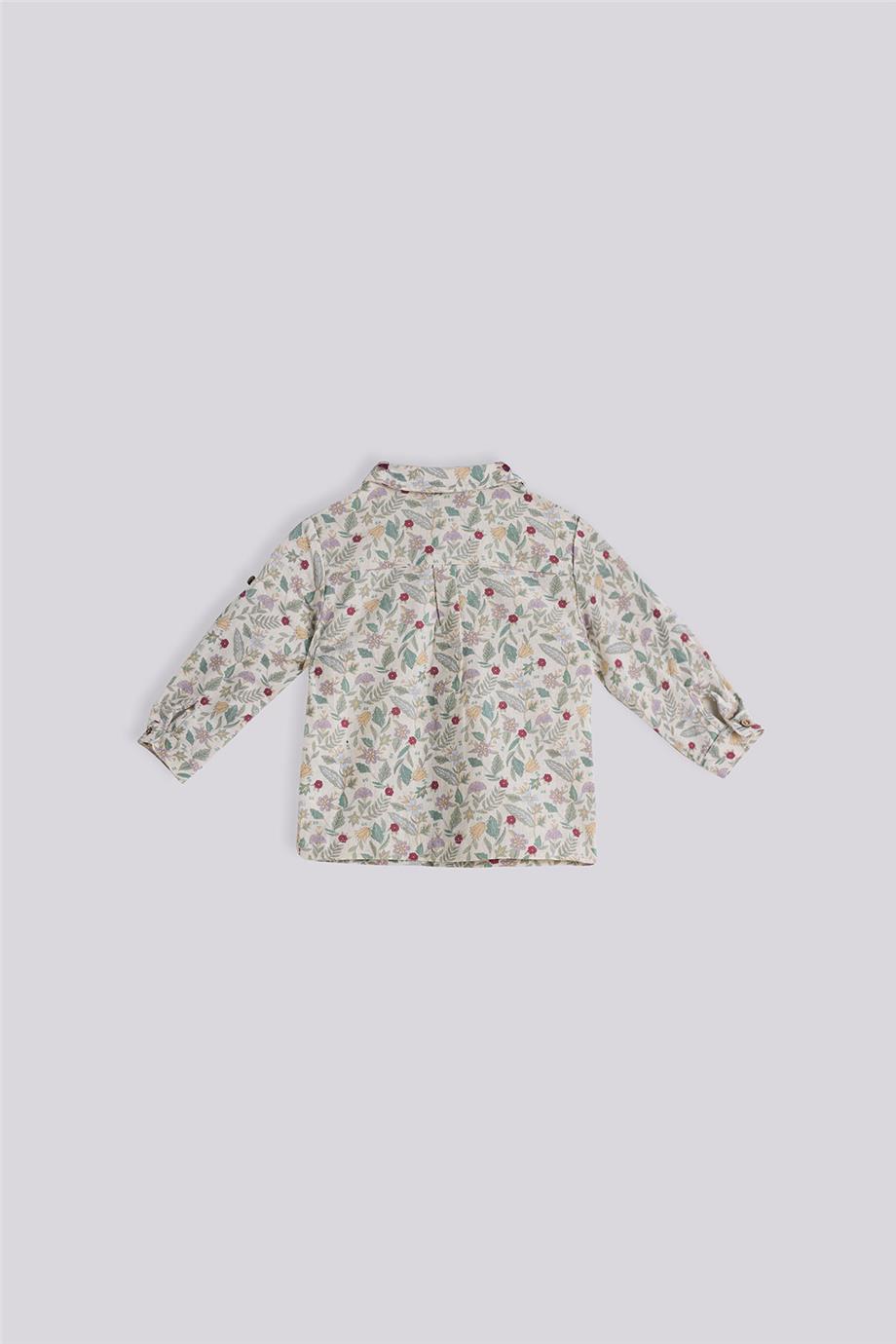 Layette Erkek Bebek Desenli Gömlek görsel 2