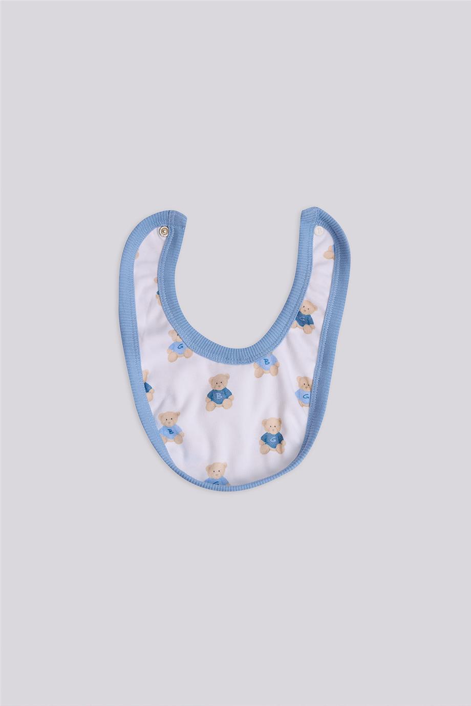 Layette Erkek Bebek Desenli Önlük