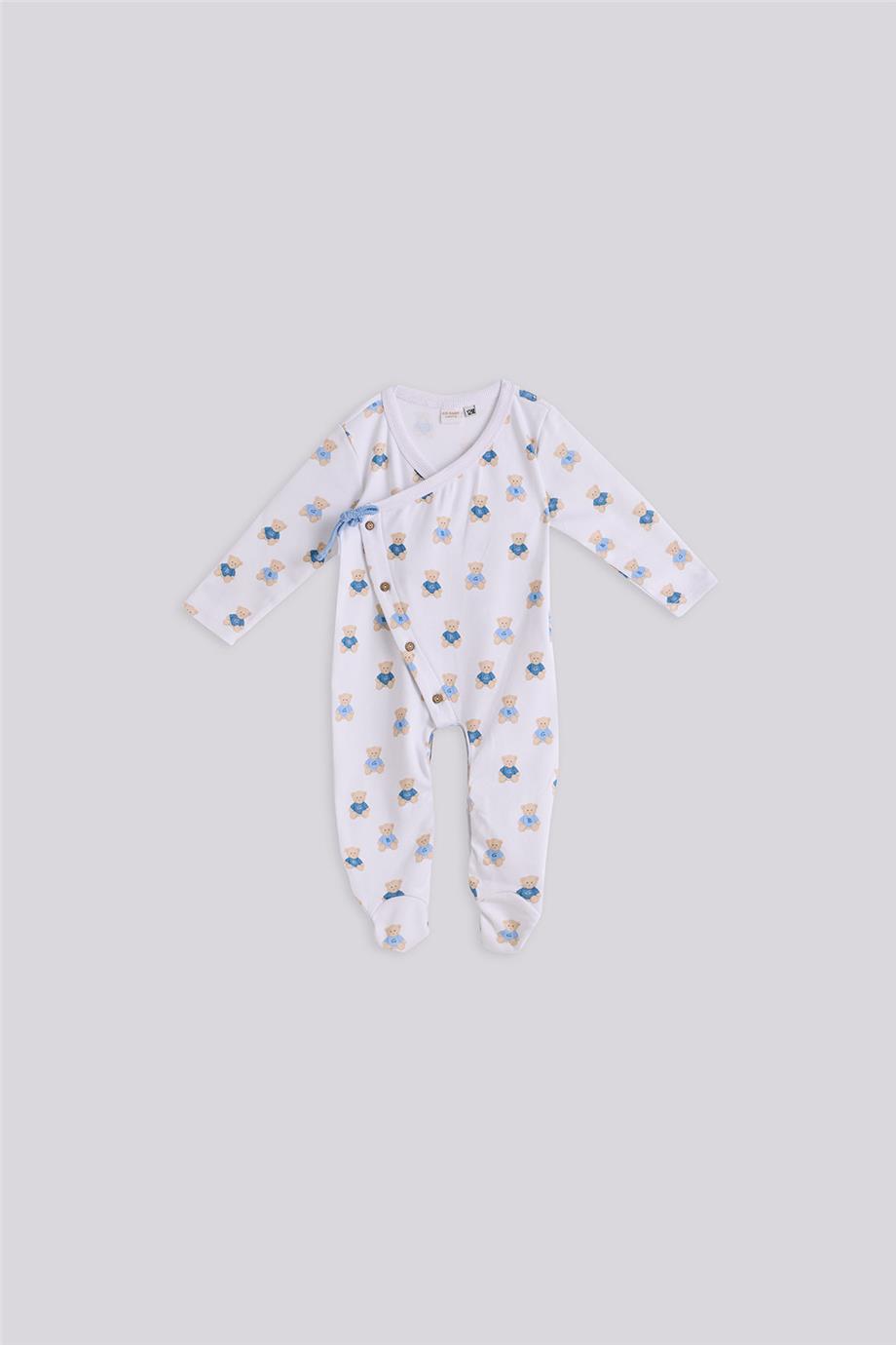 Layette Erkek Bebek Desenli Tulum