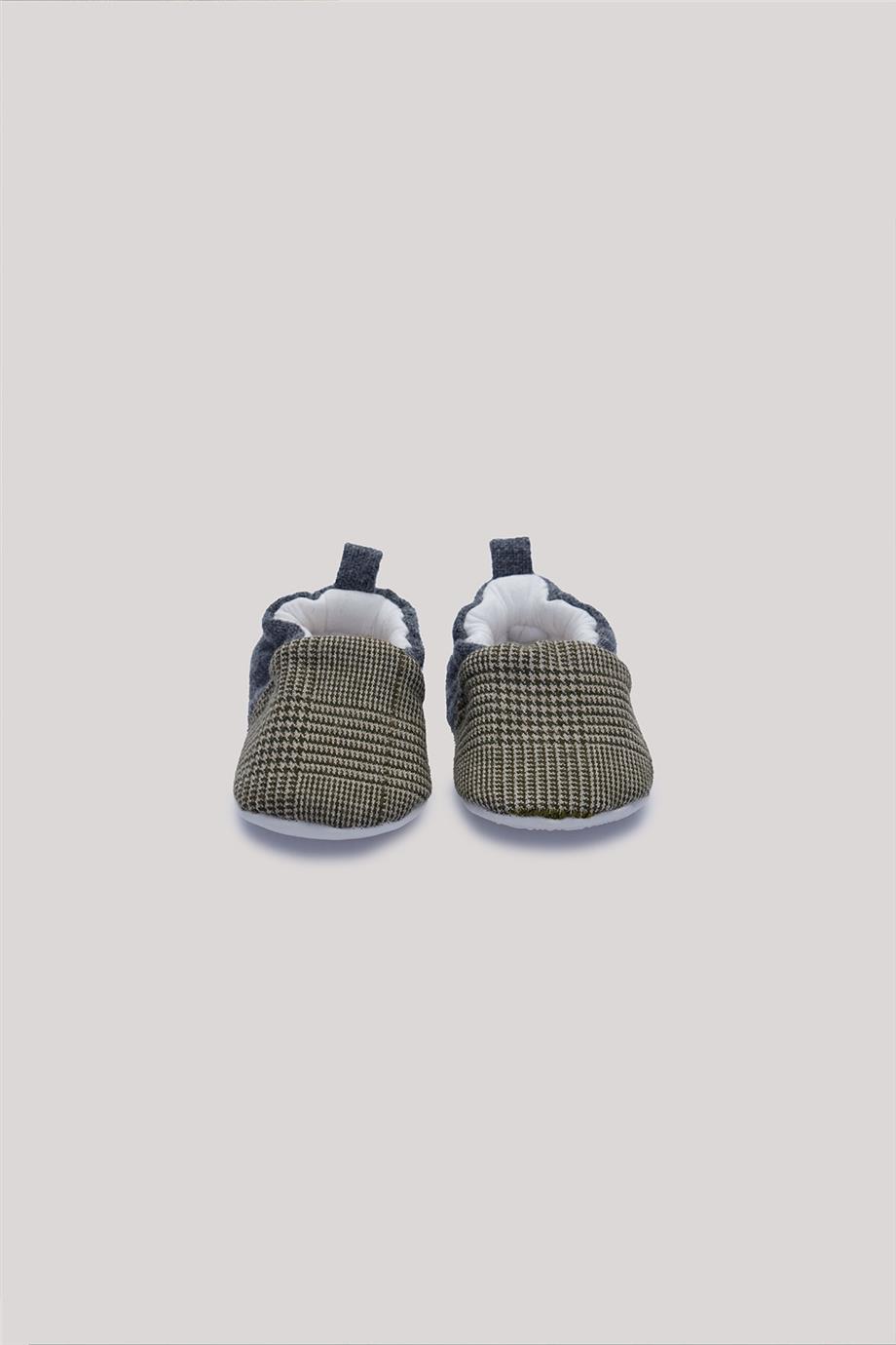 Layette Erkek Bebek Ekose Patik