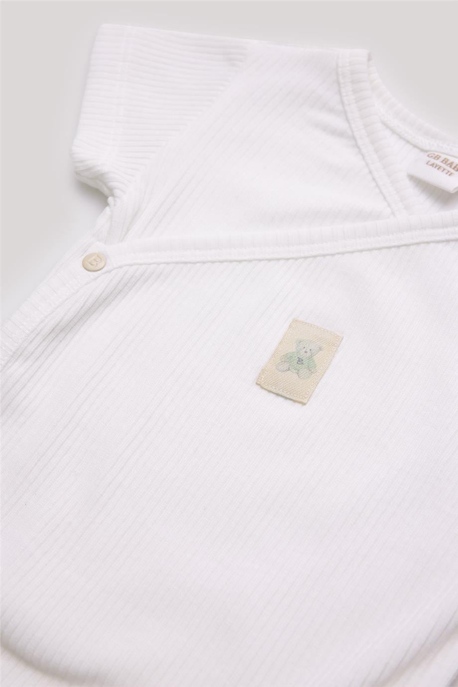 Layette Erkek Bebek Ekru Zıbın görsel 3
