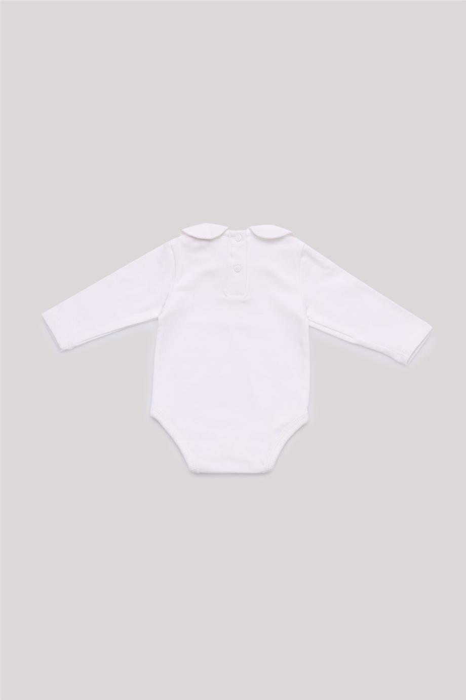Layette Erkek Bebek Ekru Body görsel 2