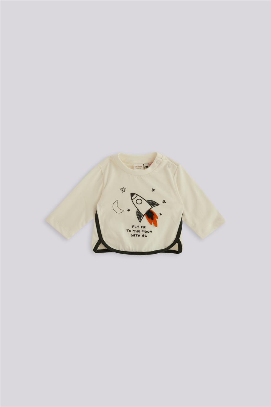 Layette Erkek Bebek Ekru Sweatshirt